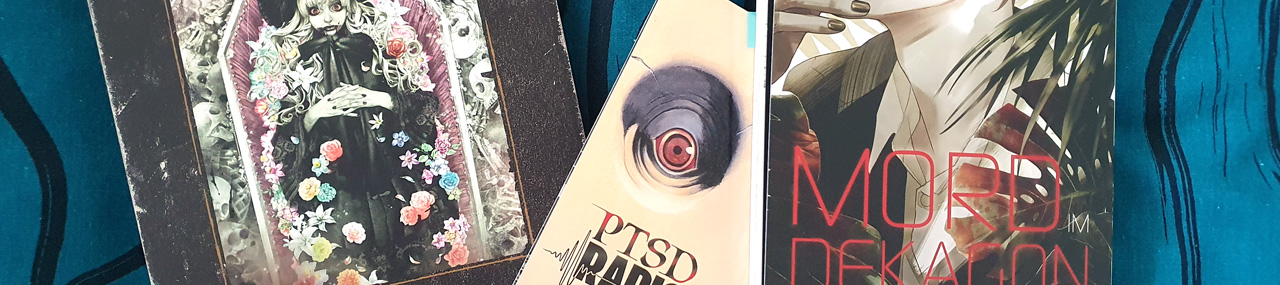 angelesen: „#DRCL“ Bd. 3, „Mord im Dekagon“ Bd. 1 & „PTSD Radio“ Bd. 1